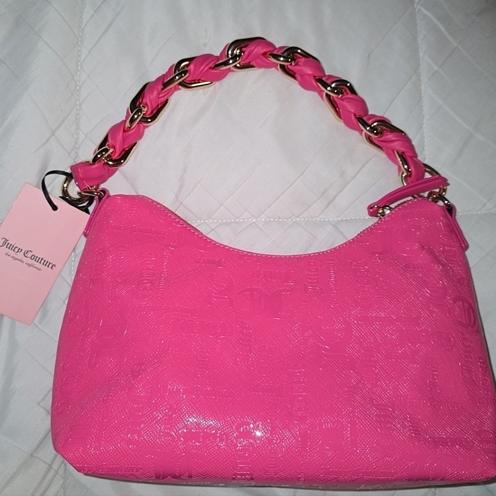 Juicy Couture Enchanted Hobo Hand Bag- Pink Flash - Picture 6 of 6